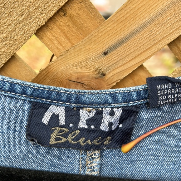 Safari Embroidered Vintage Denim Dress - Picture 11 of 12